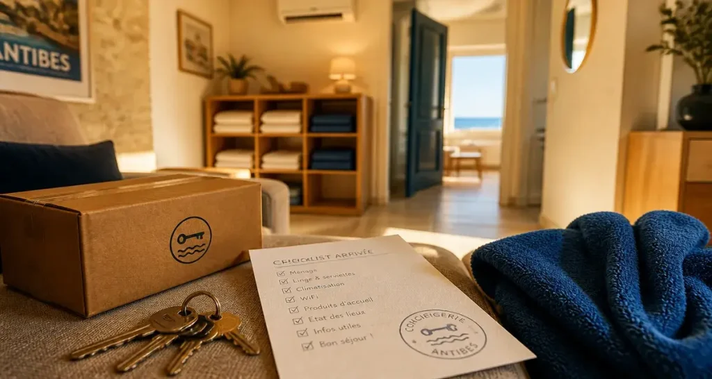 Conciergerie antibes : clés et checklist dans un appartement à Antibes