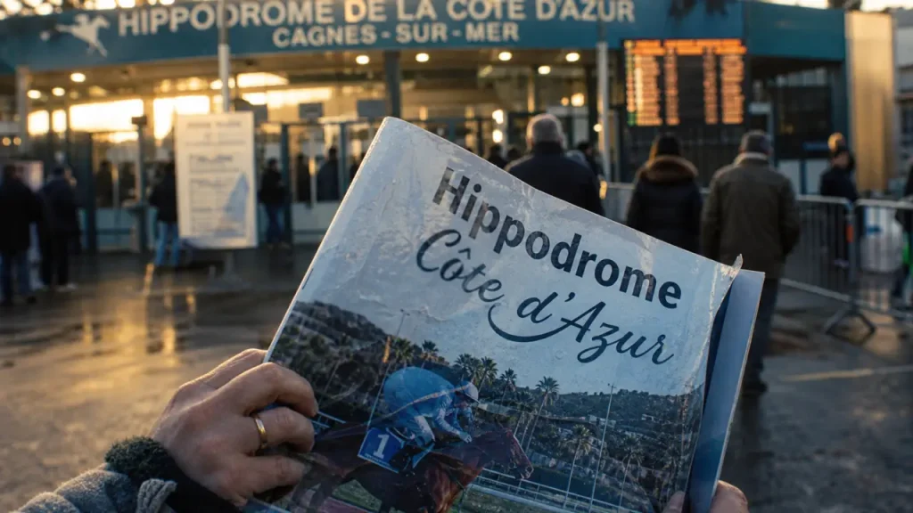 Hippodrome cagnes sur mer : entrée et affiche du programme