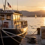 Les bateliers de la cote d azur à La Seyne-sur-Mer, bateau au quai