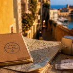 my little cote d azur à Antibes : carnet et carte sur terrasse
