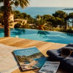 Pierre et Vacances cote d azur : terrasse, piscine turquoise et mer