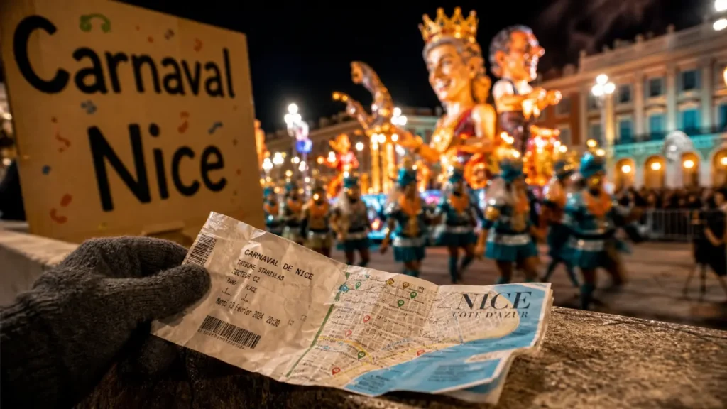 Programme carnaval de nice 2025 : billets près de la place Masséna et chars illuminés