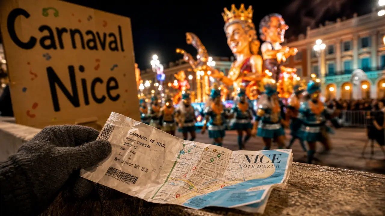 Programme carnaval de nice 2025 : billets près de la place Masséna et chars illuminés