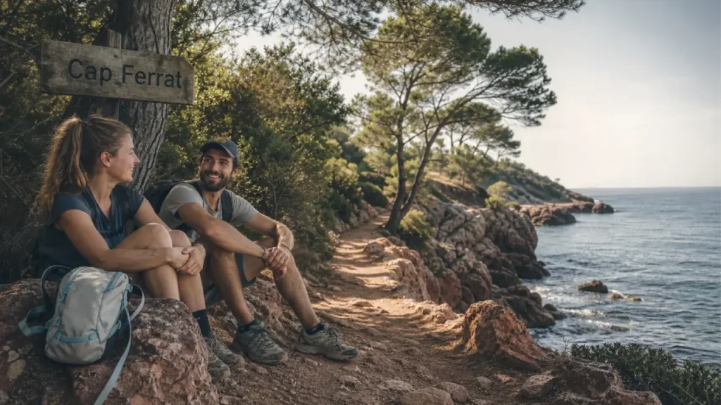 Randonnées côte d'azur : vue mer depuis un cap, sans gros dénivelé