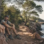 Randonnées côte d'azur : vue mer depuis un cap, sans gros dénivelé