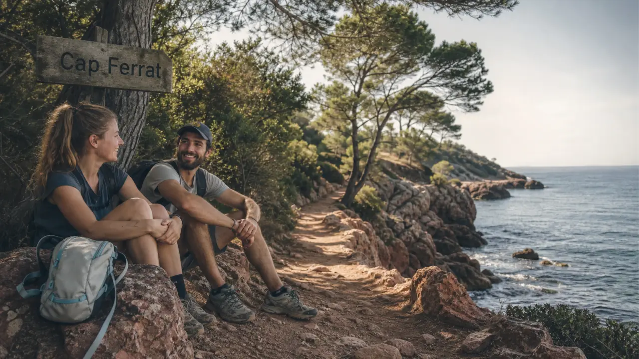 Randonnées côte d'azur : vue mer depuis un cap, sans gros dénivelé