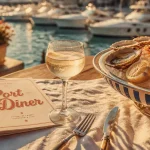 Restaurant saint tropez au port : fruits de mer sur glace