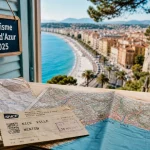Tourisme cote d azur : carte et train vers Nice, mer et sentiers côtiers