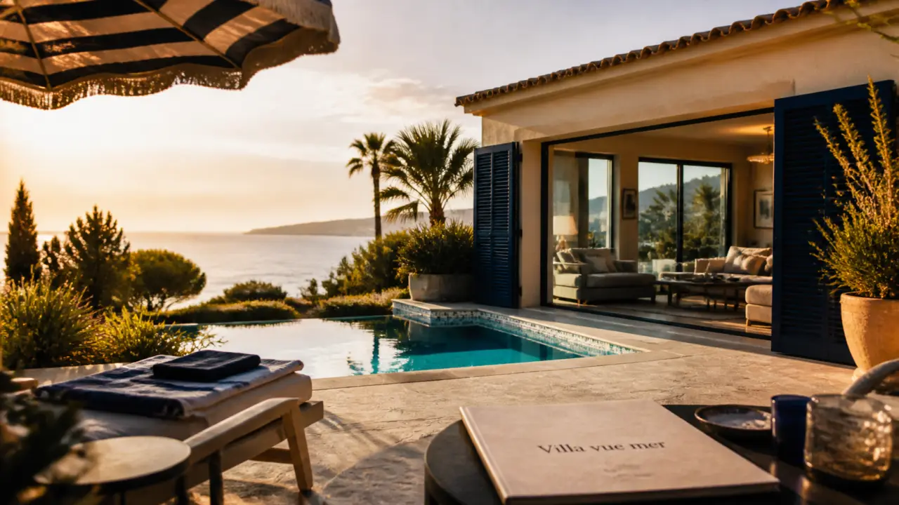 Villa cote d azur : piscine privée et vue mer prestige