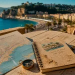 Visiter côte d’azur : carte Mer & Villages sur terrasse, mer et Promenade des Anglais