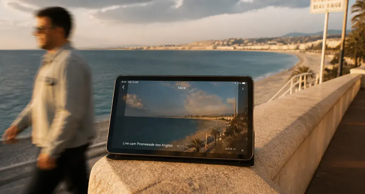 Webcams in nice france : écran live Promenade des Anglais et Baie des Anges