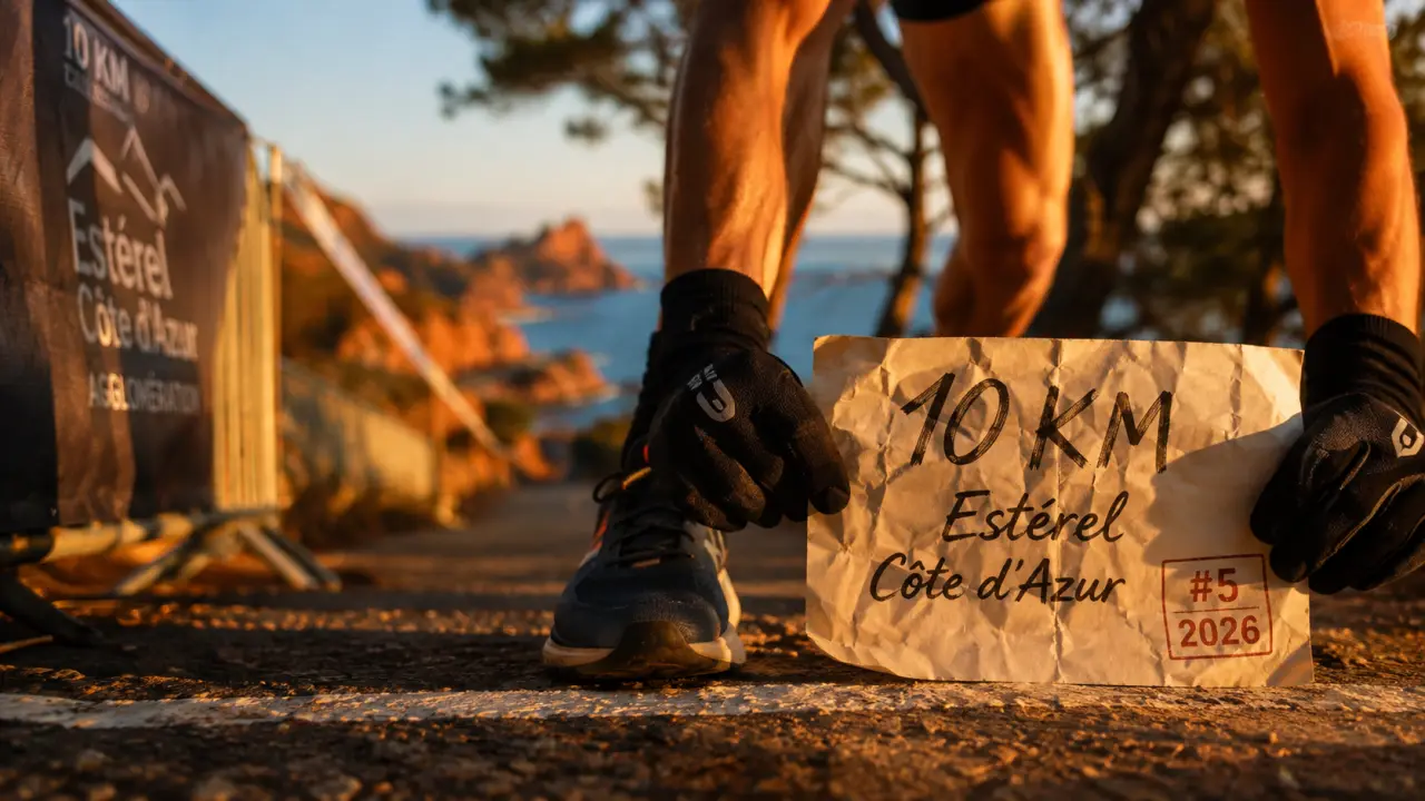 10 km esterel cote d azur 2026 coureur roches rouges mer