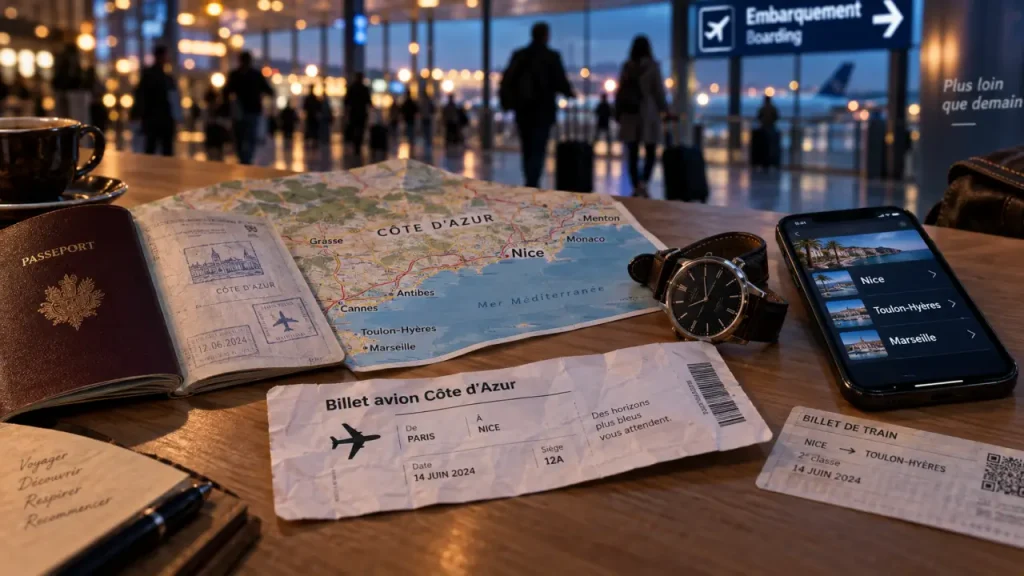 Avion cote d azur : billets pour Nice, Toulon ou Marseille