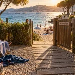 Camping acces direct plage cote d azur : accès piéton à la plage