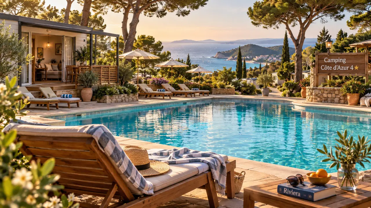 Camping cote d azur 4 étoiles, piscine et mer azur