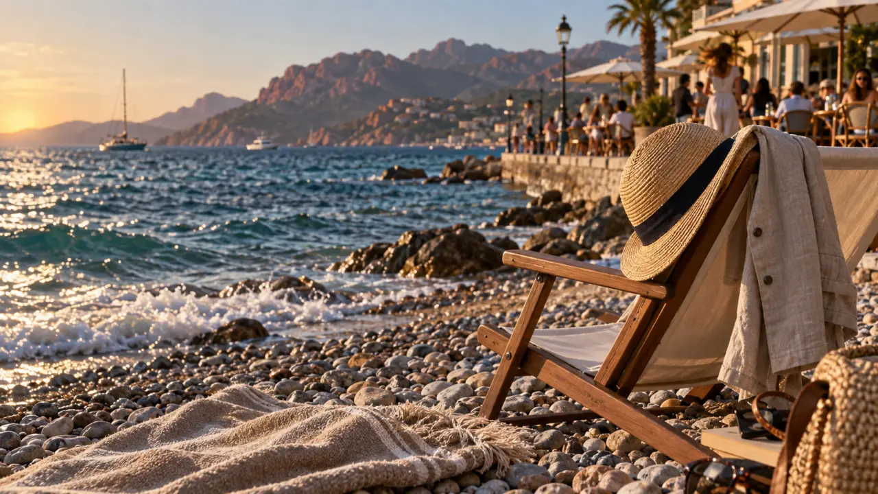 Côte d’Azur weather september : mer, soleil et brise sur les galets