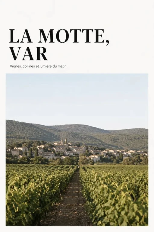 La Motte cote d azur, village provençal entouré de vignes dans l’arrière-pays varois