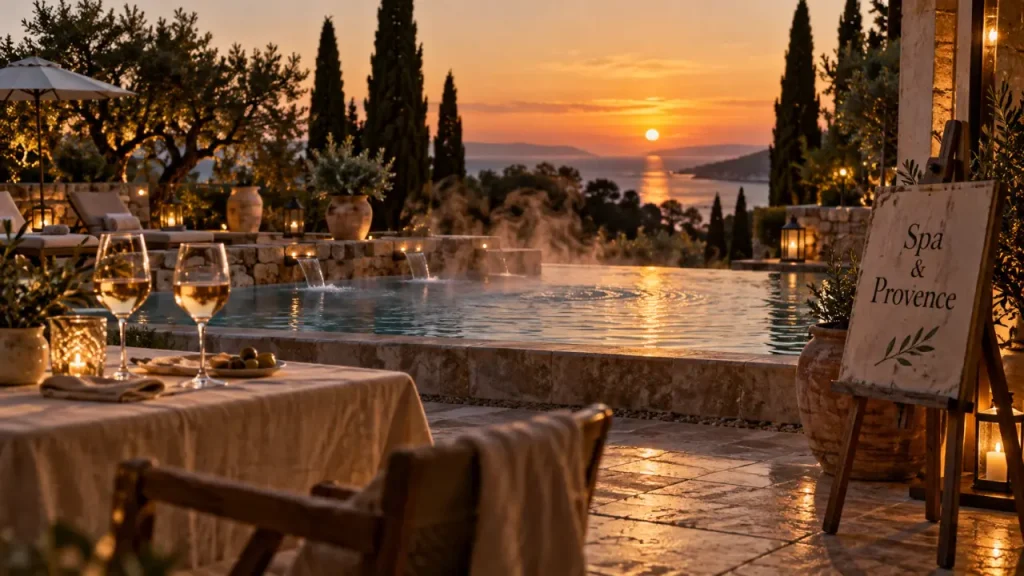 Hotel spa provence alpes cote d azur sur terrasse mer, spa et Provence