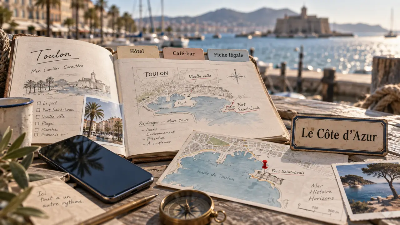 Le cote d azur toulon : hôtel, café-bar, fiche légale, plan Toulon