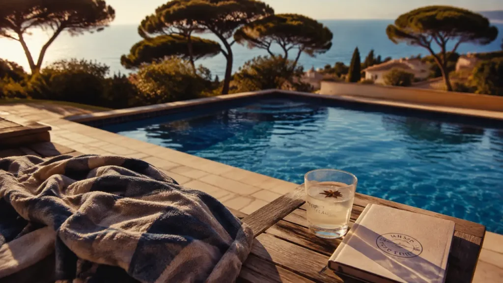 Maison carla bruni cote d azur, terrasse et piscine sur la Côte d’Azur