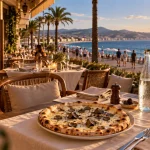 Restaurant italien Nice Promenade des Anglais, terrasse face à la baie des Anges