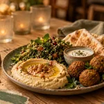 Restaurant vegan Côte d’Azur à Nice : mezze végétales, houmous et falafels