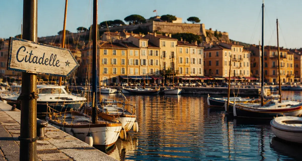 Visiter saint tropez : citadelle et vieux port, voiliers au matin