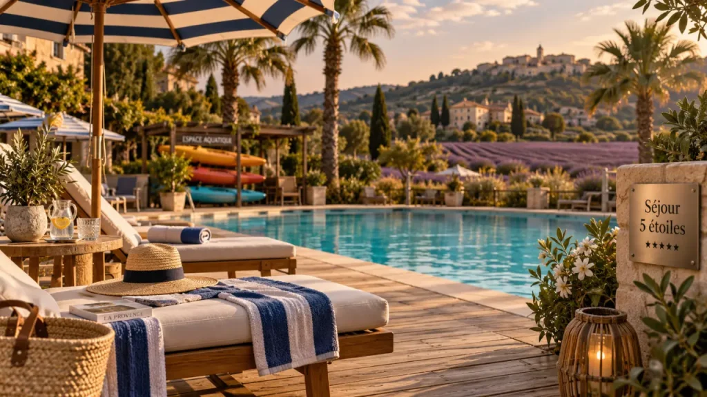 Camping 5 étoiles Provence Alpes Côte d’Azur avec piscine et terrasse bord de mer