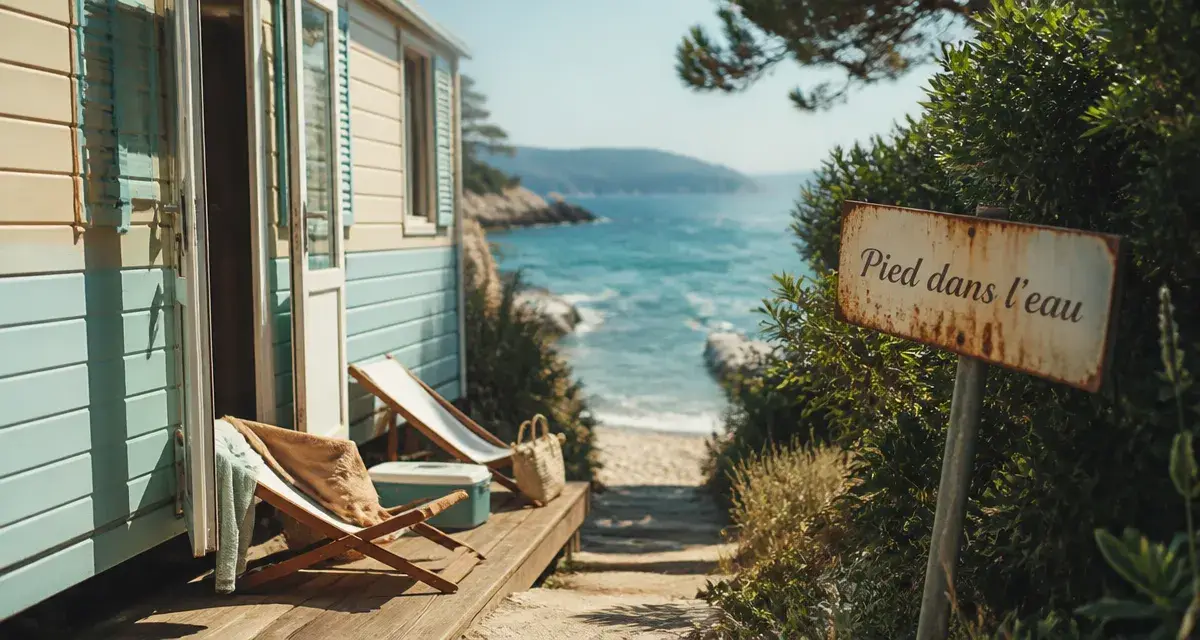 Camping pied dans l’eau Côte d’Azur, accès direct à la crique turquoise
