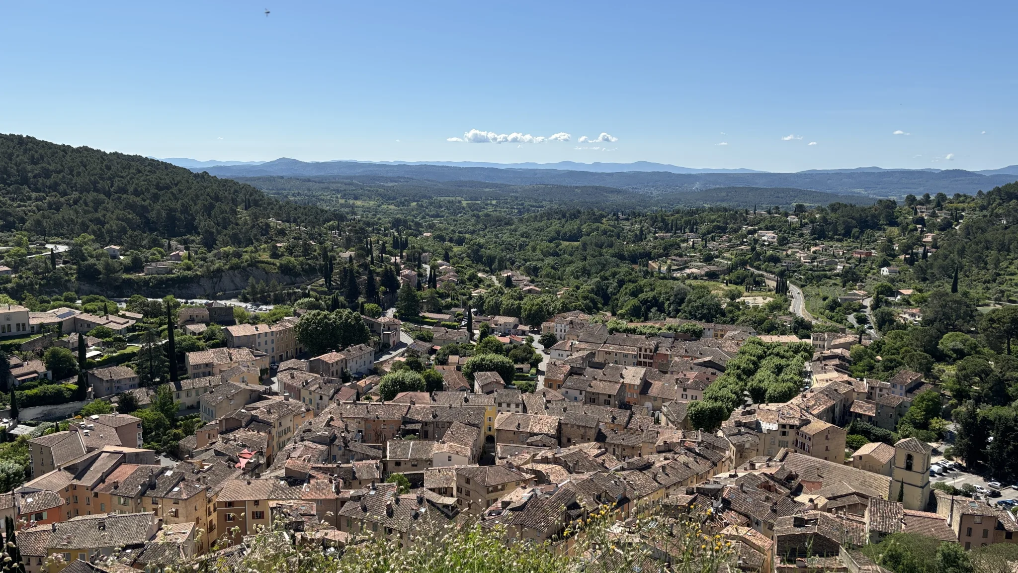 Vue du patrimoine de Cotignac