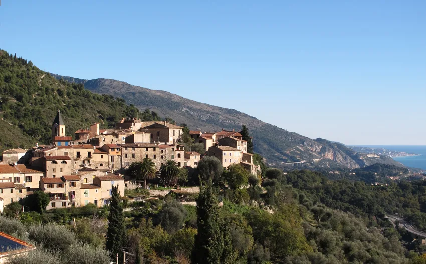 Vue du patrimoine de Gorbio