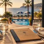 hotel demi pension cote d azur : terrasse d’hôtel et dîner inclus