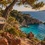 Les plus beaux endroits de la cote d azur, vue Cap Ferrat sur crique turquoise