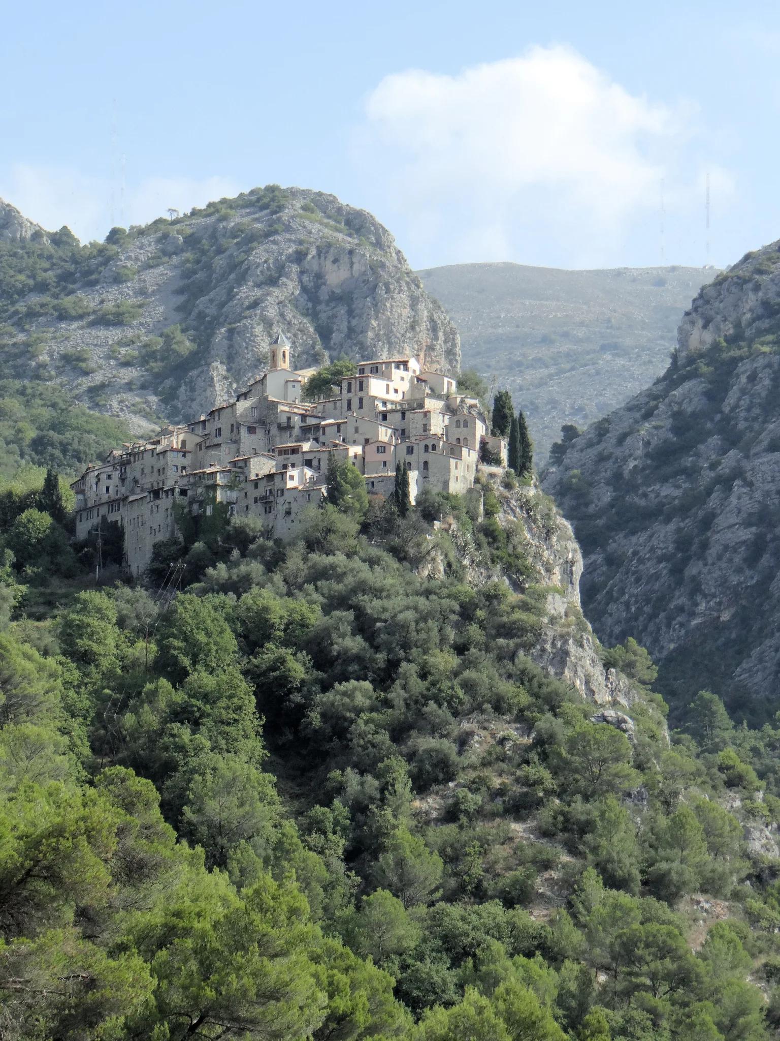 Vue du patrimoine de Peillon