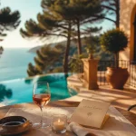 Relais chateau cote d azur : table Riviera pop, vue mer et terrasse