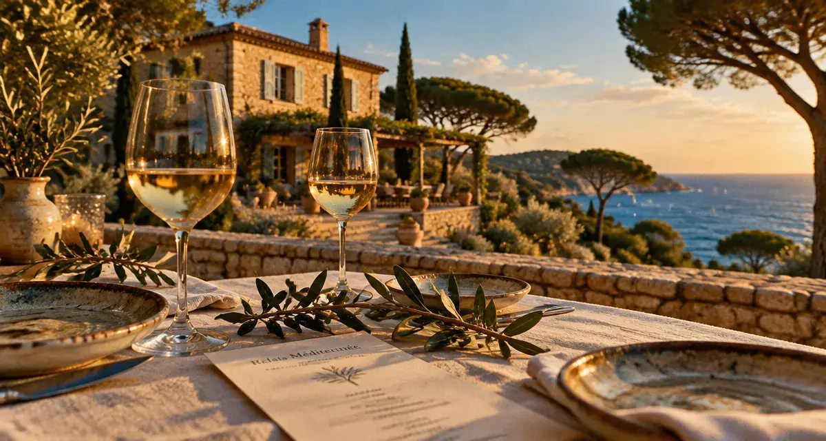 Relais chateaux cote d azur : table provençale face à la Méditerranée