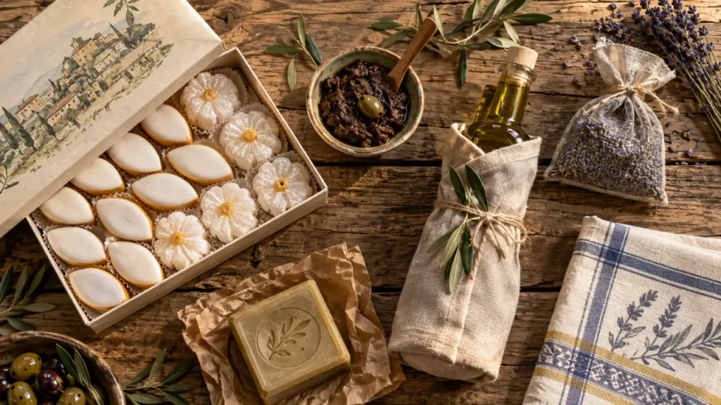 Souvenirs de Provence : calissons, tapenade et huile d’olive à emporter