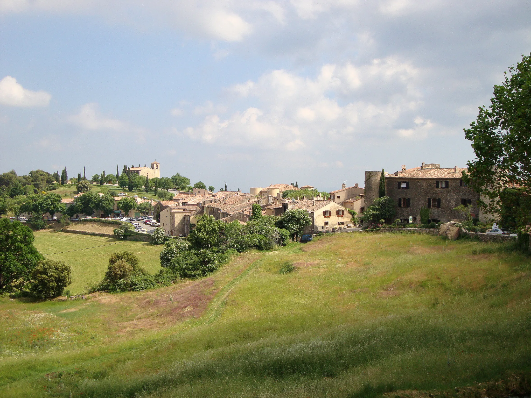 Vue du patrimoine de Tourtour