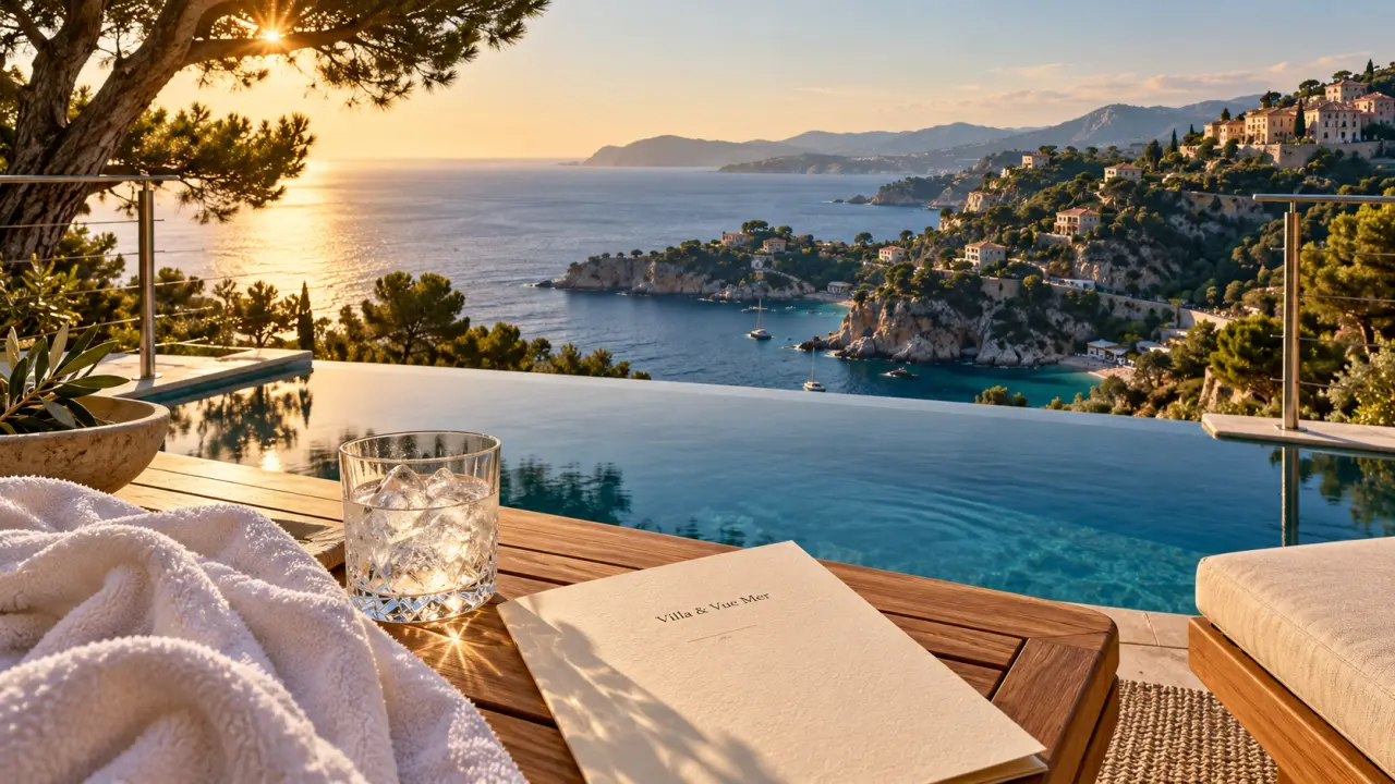 Villa de luxe a louer cote d azur avec vue mer, piscine et terrasse