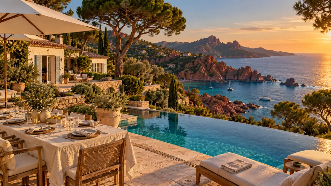 villa de reve cote d azur vue mer et piscine a debordement